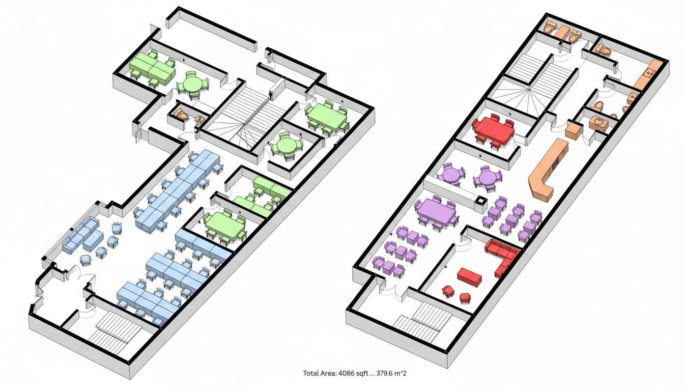 Worksop Workspace isometric floor plan